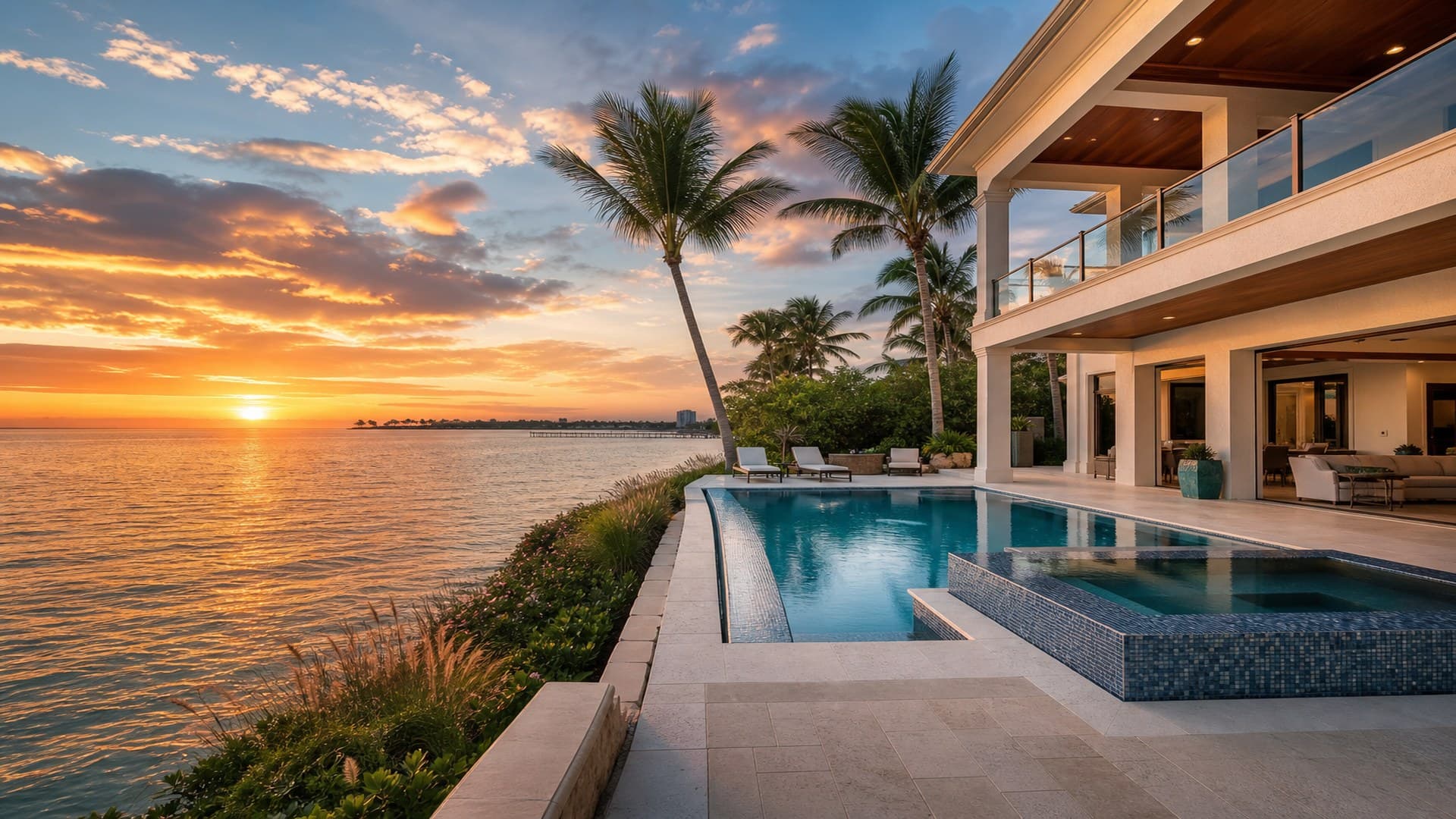 Southwest Florida gulf coast waterfront home