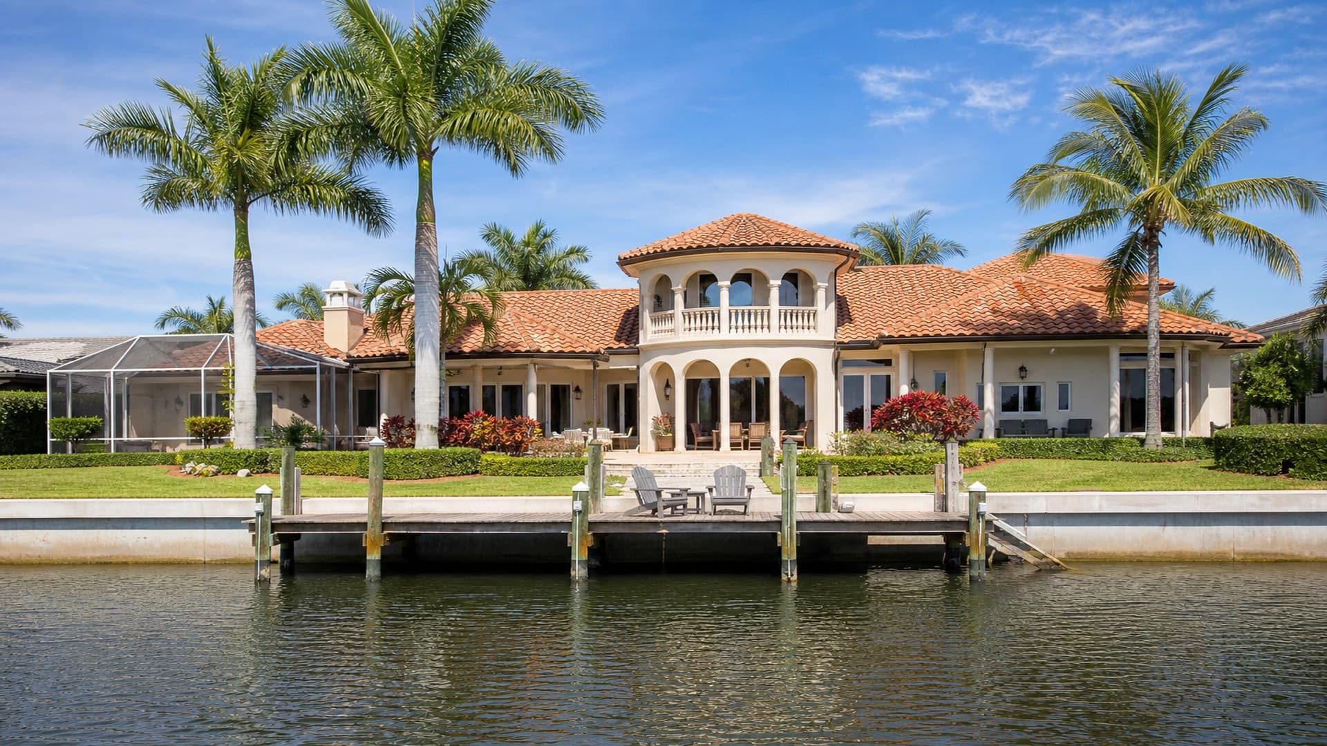Southwest Florida waterfront home with dock